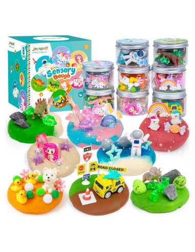 Kit de Plastilina Sensorial 8 Tarros JOY SPOT! No Tóxica
