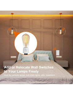 Enchufe de Luz Inalámbrico SURAIELEC con Control Remoto E26/E27 2