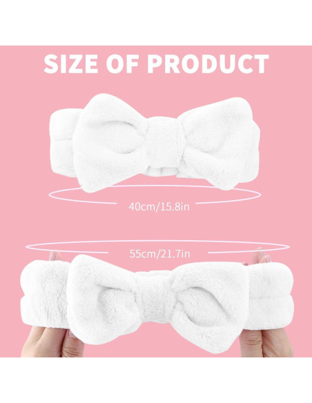 Diadema de Spa WSYUB 3 Piezas Lazo Suave para Maquillaje Diadema de Spa WSYUB 3 Piezas Lazo Suave para Maquillaje