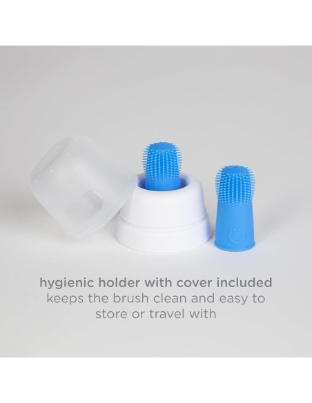 Cepillo de Dientes para Dedos Ubbi Baby con Estuche - Azul Cepillo de Dientes para Dedos Ubbi Baby con Estuche - Azul