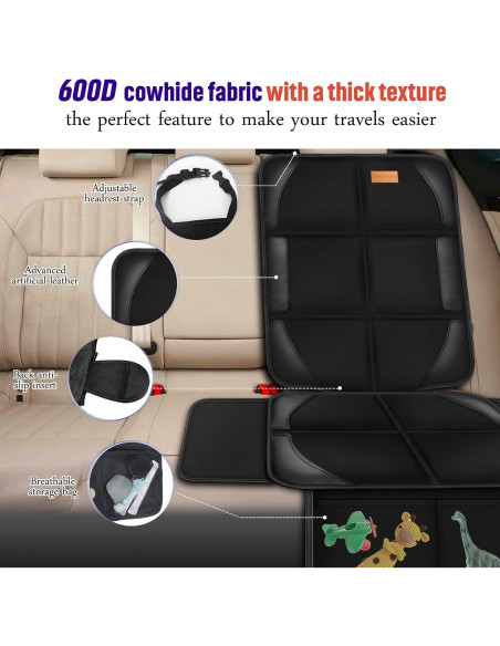 Protector de Asiento de Coche Bacgnyer - 2 Unidades, Impermeable Protector de Asiento de Coche Bacgnyer - 2 Unidades, Impermeable