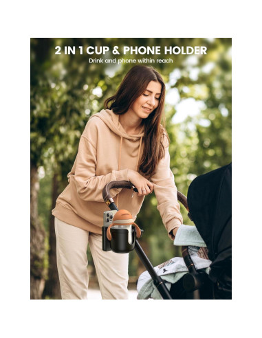 Soporte para Taza y Teléfono Lamicall Universal Antideslizante