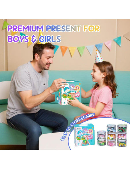 Kit de Plastilina Sensorial 8 Tarros JOY SPOT! No Tóxica Kit de Plastilina Sensorial 8 Tarros JOY SPOT! No Tóxica