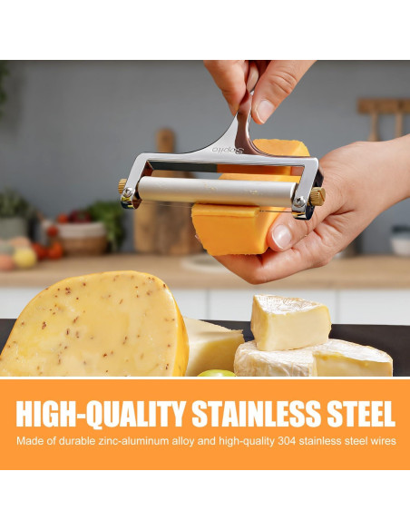 Cortador de Queso Sopito de Acero Inoxidable Ajustable 10 cm Cortador de Queso Sopito de Acero Inoxidable Ajustable 10 cm