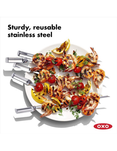 Juego de Pinchos para Asar OXO Good Grips - 6 Piezas Acero Inoxidable
