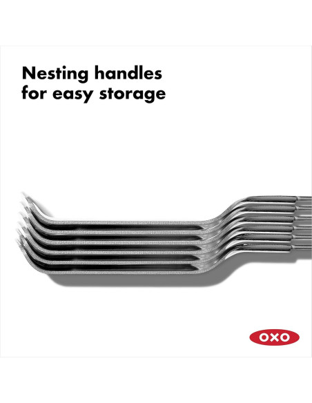 Juego de Pinchos para Asar OXO Good Grips - 6 Piezas Acero Inoxidable Juego de Pinchos para Asar OXO Good Grips - 6 Piezas Acero Inoxidable