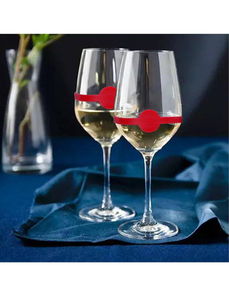 Marcadores de Bebidas Estirables Minsoda 24pcs Silicona Marcadores de Bebidas Estirables Minsoda 24pcs Silicona