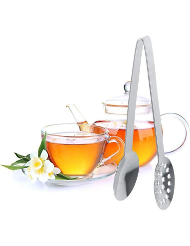 Pinzas de Acero Inoxidable Traderplus para Bolsitas de Té - 2 Unidades