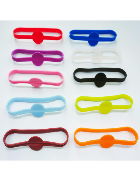Marcadores de Bebidas Estirables Minsoda 24pcs Silicona Marcadores de Bebidas Estirables Minsoda 24pcs Silicona