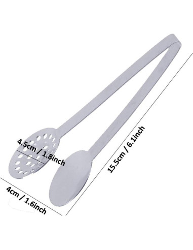 Pinzas de Acero Inoxidable Traderplus para Bolsitas de Té - 2 Unidades