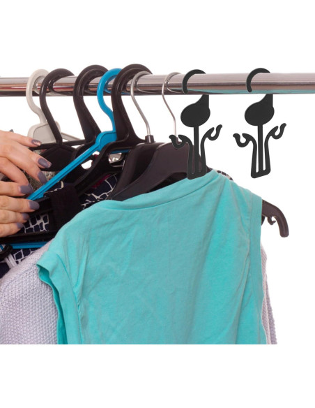 Juego de Perchas para Secar Zapatos Kichvoe - 20 Ganchos de Plástico Juego de Perchas para Secar Zapatos Kichvoe - 20 Ganchos de Plástico