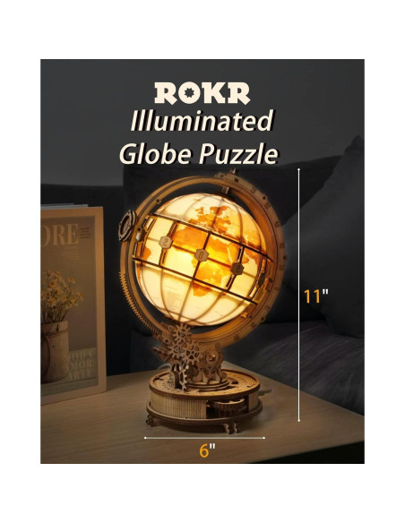 Rompecabezas 3D de Madera ROKR ST003 con Luz LED Rompecabezas 3D de Madera ROKR ST003 con Luz LED