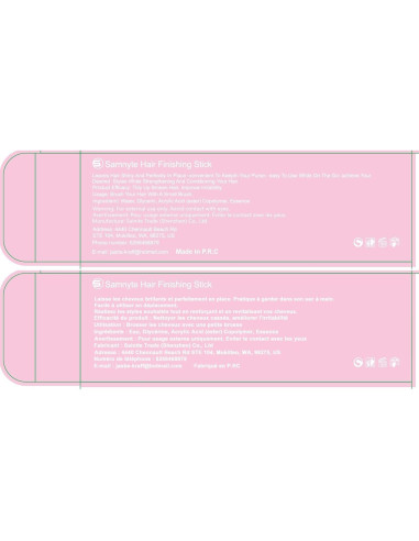 Stick para Terminar el Cabello Samnyte 20.99 ml 2pcs Anti Frizz