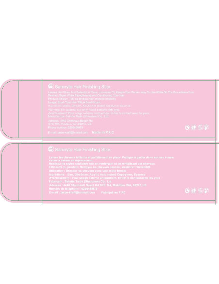 Stick para Terminar el Cabello Samnyte 20.99 ml 2pcs Anti Frizz Stick para Terminar el Cabello Samnyte 20.99 ml 2pcs Anti Frizz