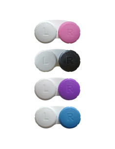Estuche para Lentes de Contacto Kuanfine 4 Piezas Multicolor