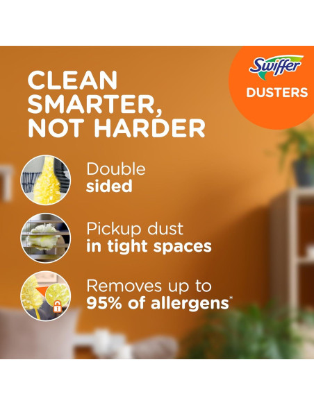 Kit de Limpieza Swiffer Duster Heavy Duty con Mango Extensible 0.91m y 3 Recambios Kit de Limpieza Swiffer Duster Heavy Duty con Mango Extensible 0.91m y 3 Recambios