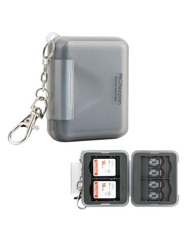 Funda para Tarjetas SD PROfezzion Resistente al Agua 12 Ranuras