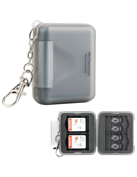 Funda para Tarjetas SD PROfezzion Resistente al Agua 12 Ranuras Funda para Tarjetas SD PROfezzion Resistente al Agua 12 Ranuras