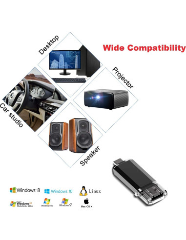 Vansuny 256GB Unidad Flash USB C 2 en 1 OTG USB 3.0