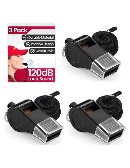 Silbato SPORTIC 3 Paquete Plástico 120dB para Entrenadores Silbato SPORTIC 3 Paquete Plástico 120dB para Entrenadores