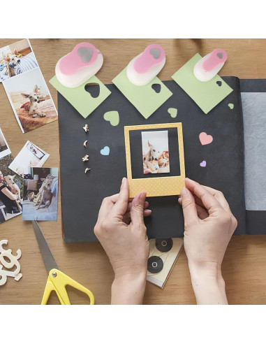 Juego de 3 Perforadoras Corazón Rosa LOVEINUSA para Manualidades