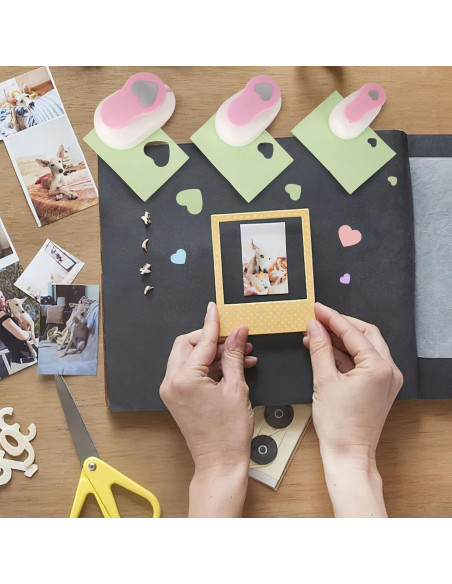 Juego de 3 Perforadoras Corazón Rosa LOVEINUSA para Manualidades Juego de 3 Perforadoras Corazón Rosa LOVEINUSA para Manualidades