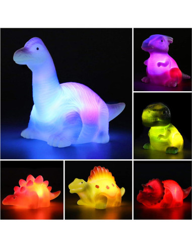 Set de 6 Juguetes de Baño Flotantes Dinosaurio MAPIXO
