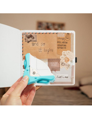 Perforadora de Esquinas YARRD Azul 3.48 cm para Scrapbooking