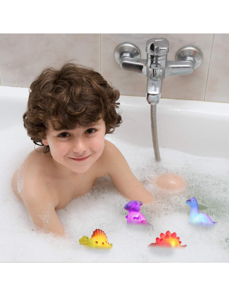 Set de 6 Juguetes de Baño Flotantes Dinosaurio MAPIXO Set de 6 Juguetes de Baño Flotantes Dinosaurio MAPIXO