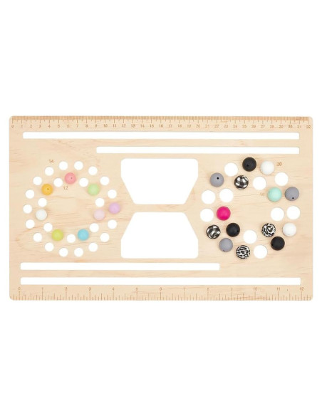 Tablero de Perlas de Madera BENECREAT 33x20 cm para Joyería DIY Tablero de Perlas de Madera BENECREAT 33x20 cm para Joyería DIY