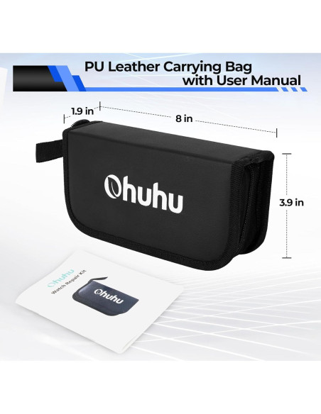 Kit de Reparación de Reloj Ohuhu 192 PCS Profesional con Bolsa Kit de Reparación de Reloj Ohuhu 192 PCS Profesional con Bolsa
