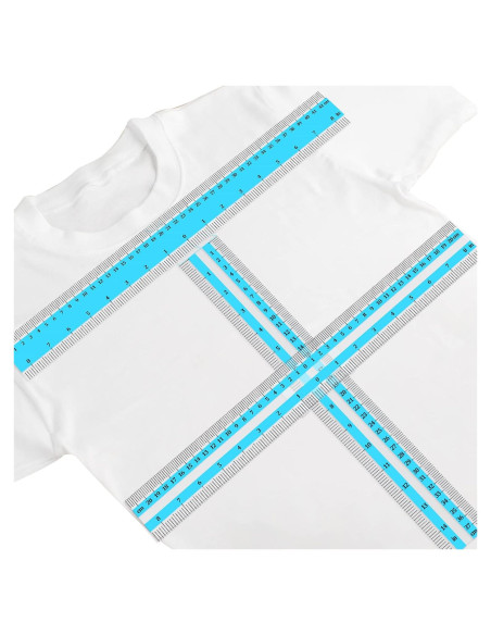 Juego de 3 Reglas de Alineación para Camisetas Oudain 43 cm Juego de 3 Reglas de Alineación para Camisetas Oudain 43 cm