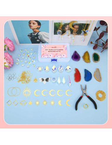 Kit de Manualidades Atrapa Luz BlumWay 168 Piezas Cristales 42 cm