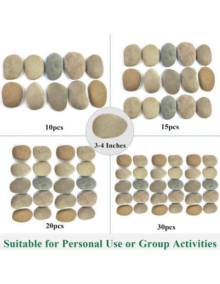 Piedras para Pintar YISZM 10PCS 7.6-10.2 cm Manualidades Piedras para Pintar YISZM 10PCS 7.6-10.2 cm Manualidades