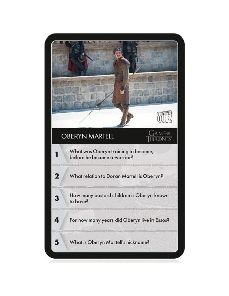 Juego de Trivia Game of Thrones Top Trumps - Adultos 18+ Juego de Trivia Game of Thrones Top Trumps - Adultos 18+