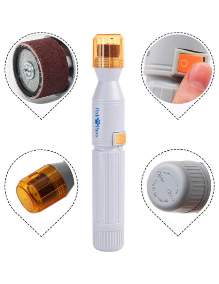 Muela de Uñas Eléctrica Ruri para Perros y Gatos - Ultra Silenciosa Muela de Uñas Eléctrica Ruri para Perros y Gatos - Ultra Silenciosa