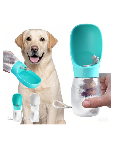 Botella de Agua para Perros Kalimdor 350ml a Prueba de Fugas Botella de Agua para Perros Kalimdor 350ml a Prueba de Fugas