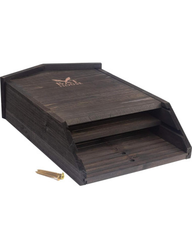 Casa de Murciélagos KIBAGA de Madera para Exteriores 41.9x25.9cm