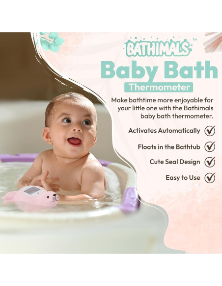 Termómetro de Baño para Bebés Rubor | Seguro y Flotante Termómetro de Baño para Bebés Rubor | Seguro y Flotante