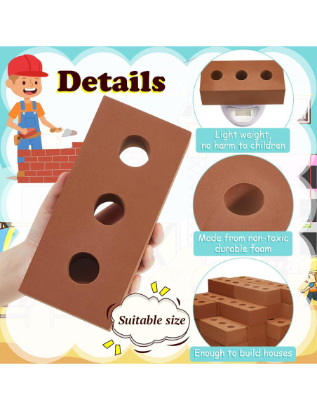 Bloques de Espuma EVA Deekin 30 Pcs 20.32x10.16 cm para Niños Bloques de Espuma EVA Deekin 30 Pcs 20.32x10.16 cm para Niños