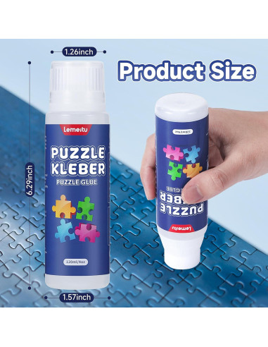 Pegamento para Rompecabezas Lemeitu 120ml PVA No Tóxico