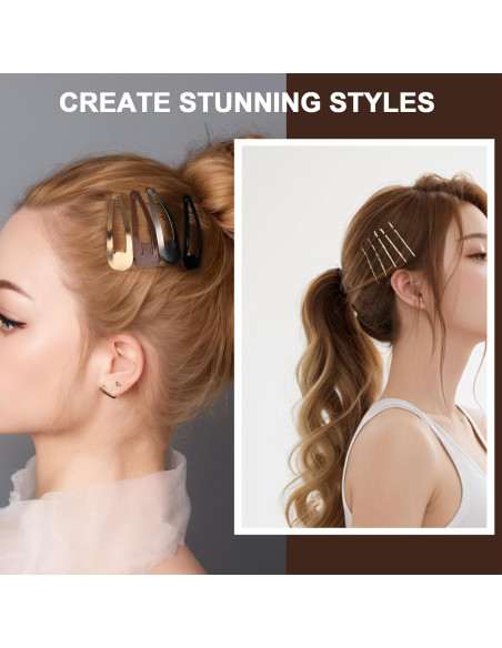 Conjunto de Horquillas YGDZ 120 Piezas para Cabello - Marrón, Negro, Plateado, Dorado Conjunto de Horquillas YGDZ 120 Piezas para Cabello - Marrón, Negro, Plateado, Dorado