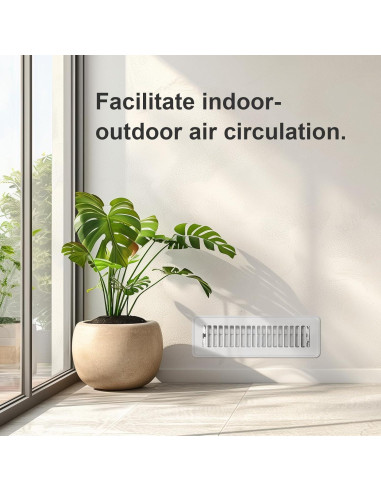 Registro de Piso 2x10 VE NI SCC - Cubiertas de Ventilación Blanca
