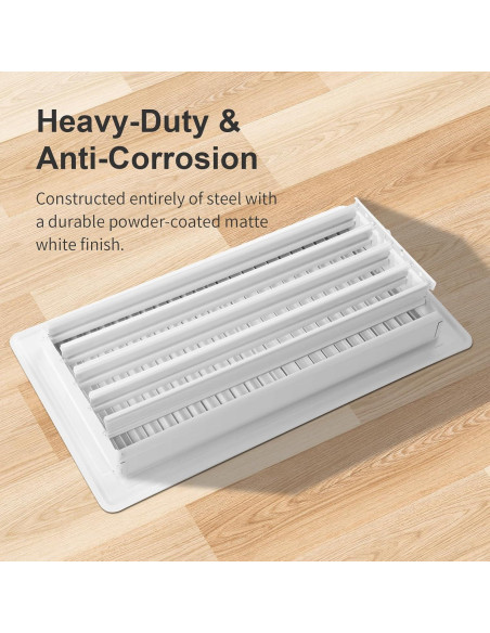 Registro de Piso 2x10 VE NI SCC - Cubiertas de Ventilación Blanca Registro de Piso 2x10 VE NI SCC - Cubiertas de Ventilación Blanca