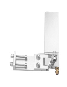 Timón de aluminio para barco RC Vgoohobby 75mm con succión de agua