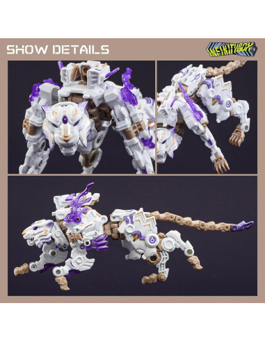 52TOYS Caja Infinita IB-03 Tigre Blanco Juguete Transformable