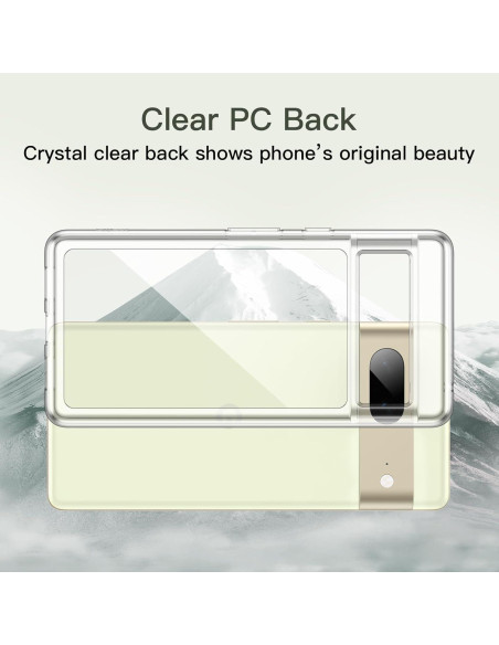 Funda JETech para Google Pixel 7, Bumper Transparente Resistente Funda JETech para Google Pixel 7, Bumper Transparente Resistente