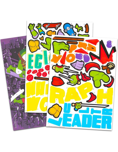 Conjunto de libro de pegatinas TMNT Nickelodeon - Actividades para niños