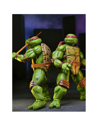 Paquete de 4 Figuras de Acción Tortugas Ninja NECA 18 cm