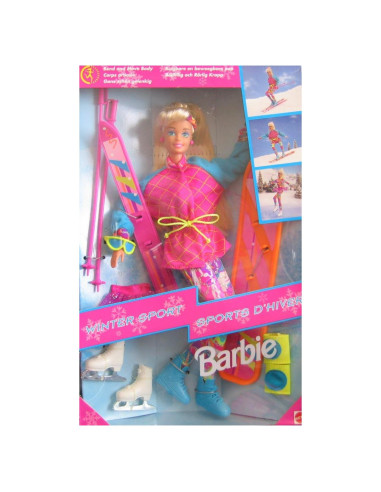 Conjunto Barbie Deportes de Invierno con Esquís y Patines